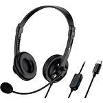 Фото Genius HS-230U Black (31710021405) наушники с микрофоном, USB-C #2