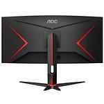 Фото AOC 34" CU34G2XP/BK VA 3440x1440, 180Гц, 1мс, 4000:1, 400кд/м2, HDMI/DP #3