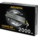 Изображение SSD A-Data Legend 860 2TB M.2 2280 PCIe4x4 NVMe (SLEG-860-2000GCS) 6000/5000 MB/s Фото SSD A-Data Legend 860 2TB M.2 2280 PCIe4x4 NVMe (SLEG-860-2000GCS) 6000/5000 MB/s