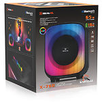 Изображение REAL-EL X-760 Black (EL121600029) портативная система 65 Вт,Li-Ion,USB,microSD,BT,Караоке,TWS,RGB #1 Фото REAL-EL X-760 Black (EL121600029) портативная система 65 Вт,Li-Ion,USB,microSD,BT,Караоке,TWS,RGB #1