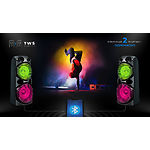 Изображение REAL-EL X-780 Black (EL121600030) портативная система 2х40 Вт,Li-Ion,USB,microSD,BT,Караоке,TWS,RGB #2 Фото REAL-EL X-780 Black (EL121600030) портативная система 2х40 Вт,Li-Ion,USB,microSD,BT,Караоке,TWS,RGB #2