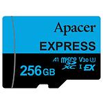 Фото microSD XC 256 GB APACER Class 10 UHS-I U3 V30 A1 (AP256GMCEXG3X17-RA) без переходника