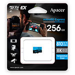 Фото microSD XC 256 GB APACER Class 10 UHS-I U3 V30 A1 (AP256GMCEXG3X17-RA) без переходника #1