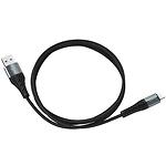 Фото Кабель HOCO X38 Black (6931474710529) USB/Lightning, 1м, 2.4A, TPE+Alu+Nylon #2