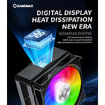 Фото Cooler CPU GAMEMAX Sigma 520 Digital BK #11