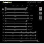 Фото Блок живлення GAMEMAX Lion core 1000P, 80+Platinum,1000W, fully modular, ATX3.1 & PCIe5.1,14см. вент #10