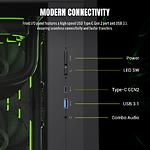 Фото Корпус GAMEMAX Claw 360 BK, Tempered Glass, Type-C, RGB, без БП #6