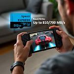Фото microSD XC 512 GB APACER Class 10 UHS-I U3 V30 A1 (AP512GMCEXG3X17-RA) без перехідника #2