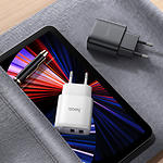Фото Мережевий ЗП Hoco C141A Smart White (6942007627894) 2*USB-A, 2.1A, 5V + Cable micro-USB #3