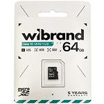 Фото microSD XC 64Gb Wibrand UHS-I U3 class 10 (WICDXU3/64GB) без перехідника #1