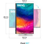 Фото BENQ 27" PD2725U (9H.LJXLA.TBE) IPS 3840x2160 4K,1200:1,178/178,400кд,60Гц,HDMI/DP/TB,USB,аудіо,2x2W #3
