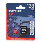 Фото microSD XC 128 GB Patriot EP UHS-I U3 Class10 V30 (PEF128GEP31MCX) с SD переходником, R/W-100/80MB/s