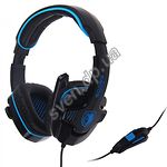 Изображение Sades SA-708 Gpower Black/Blue гарнитура Фото Sades SA-708 Gpower Black/Blue гарнитура