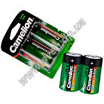 Изображение Батарейка CAMELION R20P-BP2G Super Heavy Duty Green (2шт/blister) Фото Батарейка CAMELION R20P-BP2G Super Heavy Duty Green (2шт/blister)