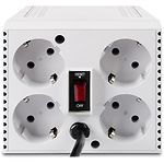 Фото Стабілізатор PowerCom TCA-1200 white, 600W, 3-х ступінчастий, +/-30V при >7% відхиленні від 220V #1