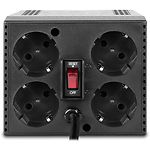 Фото Стабілізатор PowerCom TCA-600 black, 300W, 3-х ступінчастий, +/-30V при >7% відхиленні від 220V #1