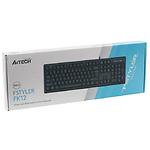 Зображення Клавіатура A4tech FK12 Black Fstyler, вологозахист, USB #6 Фото Клавіатура A4tech FK12 Black Fstyler, вологозахист, USB #6