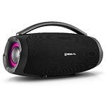 Фото REAL-EL X-755 Black (EL121600031) портативна система 70 Вт,Li-Ion,USB,BT,AUX,Караоке,TWS,RGB