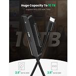 Фото Конвертер UGREEN CM321 black (UGR-70610) USB3.0 Type-C  - SATA HDD/SSD 2.5", 0.5m cable #1