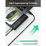 Фото Конвертер UGREEN CM321 black (UGR-70610) USB3.0 Type-C  - SATA HDD/SSD 2.5", 0.5m cable #2