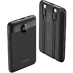 Зовнішній акумулятор Power Bank VEGER VG-W1170 Black (W1170) 10000mAh,22W,QC3.0,cbl Type-C/Lightning - фото