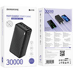 Зображення Зовнішній акумулятор Power Bank BOROFONE BJ55B Graceful Black 30000mAh, 10W Фото Зовнішній акумулятор Power Bank BOROFONE BJ55B Graceful Black 30000mAh, 10W