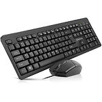 Фото Клавіатура+миша REAL-EL Standard 504 Kit EN USB Black (EL123100037)