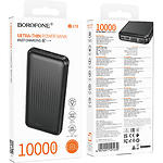 Фото Зовнішній акумулятор Power Bank BOROFONE BJ78 Clever Black, 10000mAh, 10W #1