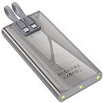 Фото Зовнішній акумулятор Power Bank Hoco J104 Discovery 10000mAh Grey (6931474788955) 22.5W, cable #5