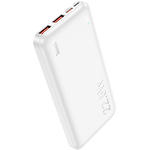 Зовнішній акумулятор Power Bank Hoco J101 Astute 10000mAh White (6931474782489) QC3.0, DP20W, 22.5W - фото