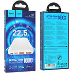 Фото Зовнішній акумулятор Power Bank Hoco J101 Astute 10000mAh White (6931474782489) QC3.0, DP20W, 22.5W #1