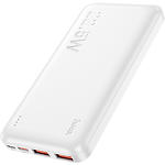 Фото Зовнішній акумулятор Power Bank Hoco J101 Astute 10000mAh White (6931474782489) QC3.0, DP20W, 22.5W #2