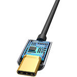 Фото Звуковий перехідник Baseus CATL54-0G USB Type-C male на 3.5mm female Audio, Grey #3