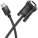 Зображення Кабель HOCO US12 Black (6942007628235) HDMI male to VGA male, 1080P 60Hz, 2м #2 Фото Кабель HOCO US12 Black (6942007628235) HDMI male to VGA male, 1080P 60Hz, 2м #2