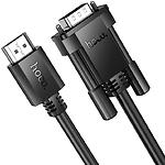 Зображення Кабель HOCO US12 Black (6942007628228) HDMI male to VGA male, 1080P 60Hz, 1м #1 Фото Кабель HOCO US12 Black (6942007628228) HDMI male to VGA male, 1080P 60Hz, 1м #1