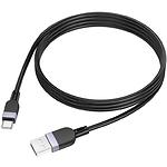 Зображення Кабель HOCO X109 Black (6942007636247) USB/Type-C, 1м, 3A, nylon/aluminum #4 Фото Кабель HOCO X109 Black (6942007636247) USB/Type-C, 1м, 3A, nylon/aluminum #4