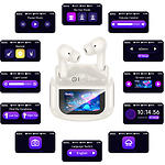 Фото HOCO EQ21 Sandy TWS Bluetooth Cloudy White (6942007647427) гарнітура, ANC+ENC Noise Reduction,TS Led #2