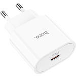 Зображення Мережевий зарядний пристрій Hoco C94A Metro White (6931474762177) Type-C, PD 20W #4 Фото Мережевий зарядний пристрій Hoco C94A Metro White (6931474762177) Type-C, PD 20W #4