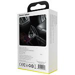 Фото Автомобільний зарядний пристрій Baseus CCBX-B0G 2*USB Black-Grey, QC3.0, 9A, 45W, Digital Display #2