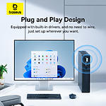 Фото Адаптер мережевий Baseus FastJoy (B01317600111-04) USB-A, 2.4GHz/5GHz, AC650 WiFi #13