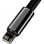 Фото Кабель Baseus CALWJ-01 Tungsten Gold, USB/Lightning, 1м, 2.4A, Black #2