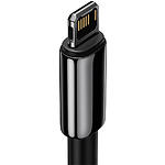 Фото Кабель Baseus CALWJ-01 Tungsten Gold, USB/Lightning, 1м, 2.4A, Black #3