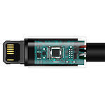 Фото Кабель Baseus CALWJ-01 Tungsten Gold, USB/Lightning, 1м, 2.4A, Black #6