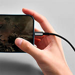 Фото Кабель Baseus CALWJ-01 Tungsten Gold, USB/Lightning, 1м, 2.4A, Black #9