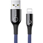 Фото Кабель Baseus CALCD-03 C-shaped Light Intelligent Power-off USB/Lightning 1м Blue 2.4A #2
