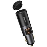 Фото Автомобільний зарядний пристрій Baseus CCBT-C0G Gray USB+Type-C, Fast Charge, 120W #1