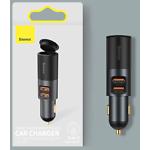 Фото Автомобільний зарядний пристрій Baseus CCBT-C0G Gray USB+Type-C, Fast Charge, 120W #2