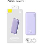 Зовнішній акумулятор Power Bank Baseus (P10022801313-00) Airpow Blue 10000mAh,Fast Charge,PD 20W - фото