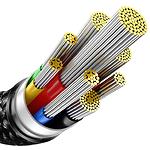 Зображення Кабель Baseus CAWJ040201 Tungsten Gold, Type-C/Type-C, 3м, 240W, Black #6 Фото Кабель Baseus CAWJ040201 Tungsten Gold, Type-C/Type-C, 3м, 240W, Black #6