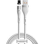 Фото Кабель Baseus CALXC-K02 Zinc Magnetic USB/Lightning, 1м, White, 2.4A
